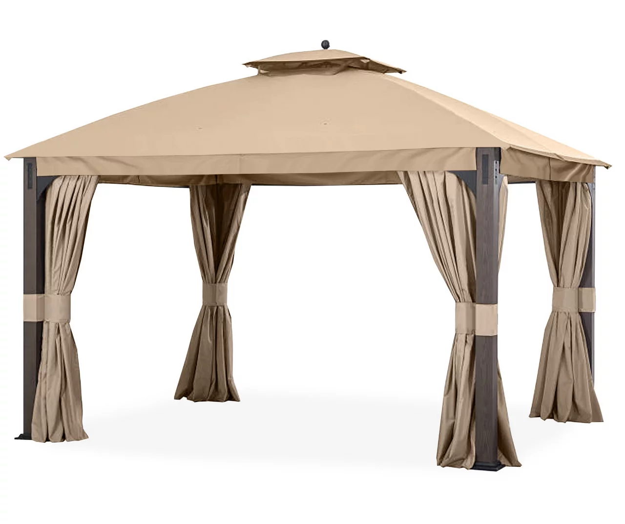 Shadow Creek Gazebo Beige Replacement Riplock Canopy & Side Mosquito Netting Set - Image 6