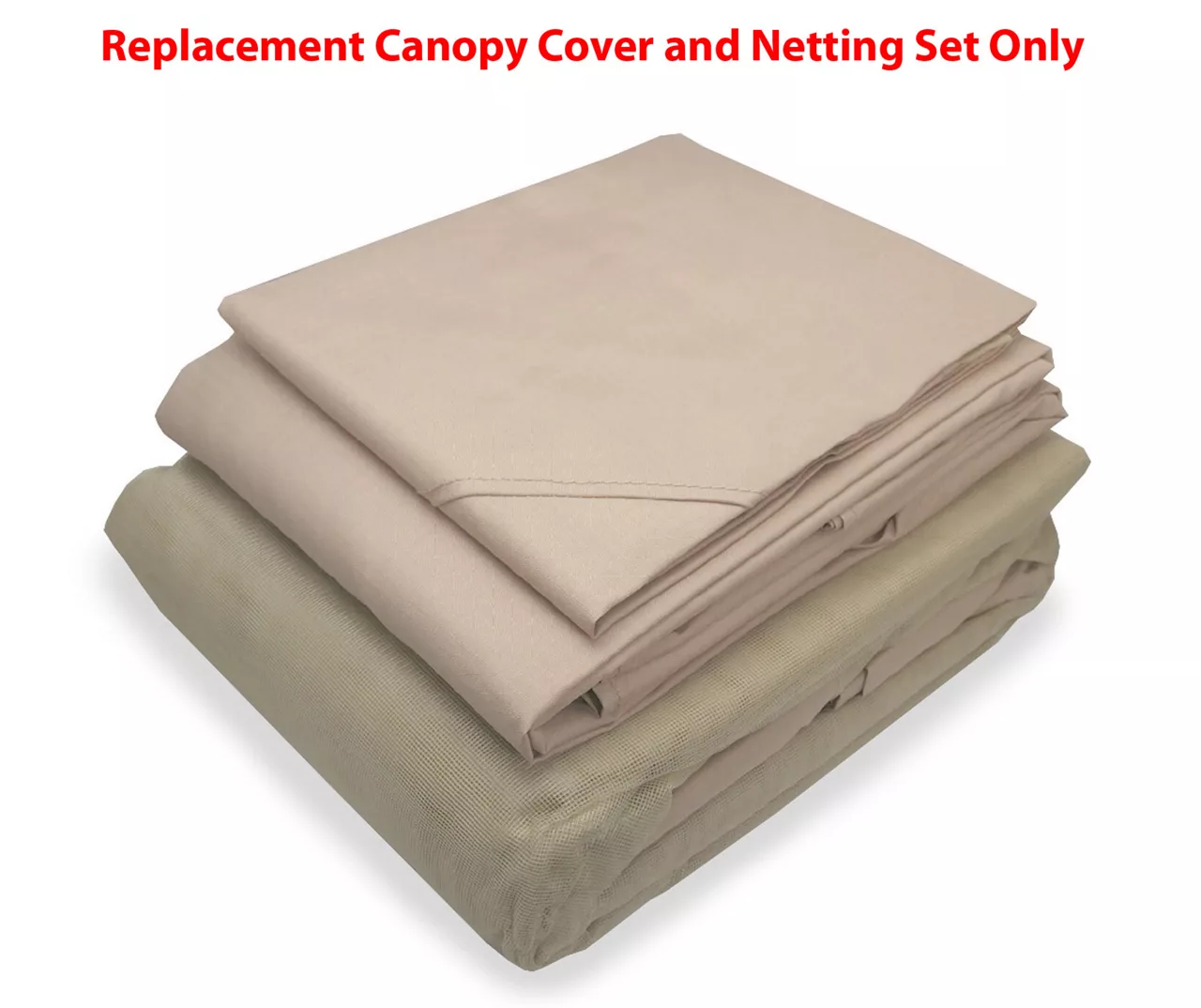 Shadow Creek Gazebo Beige Replacement Riplock Canopy & Side Mosquito Netting Set - Image 2