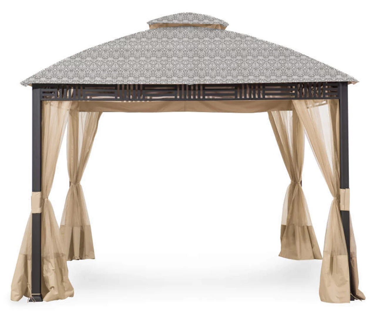Westbrook Gazebo Beige Damask Replacement Canopy - Image 6