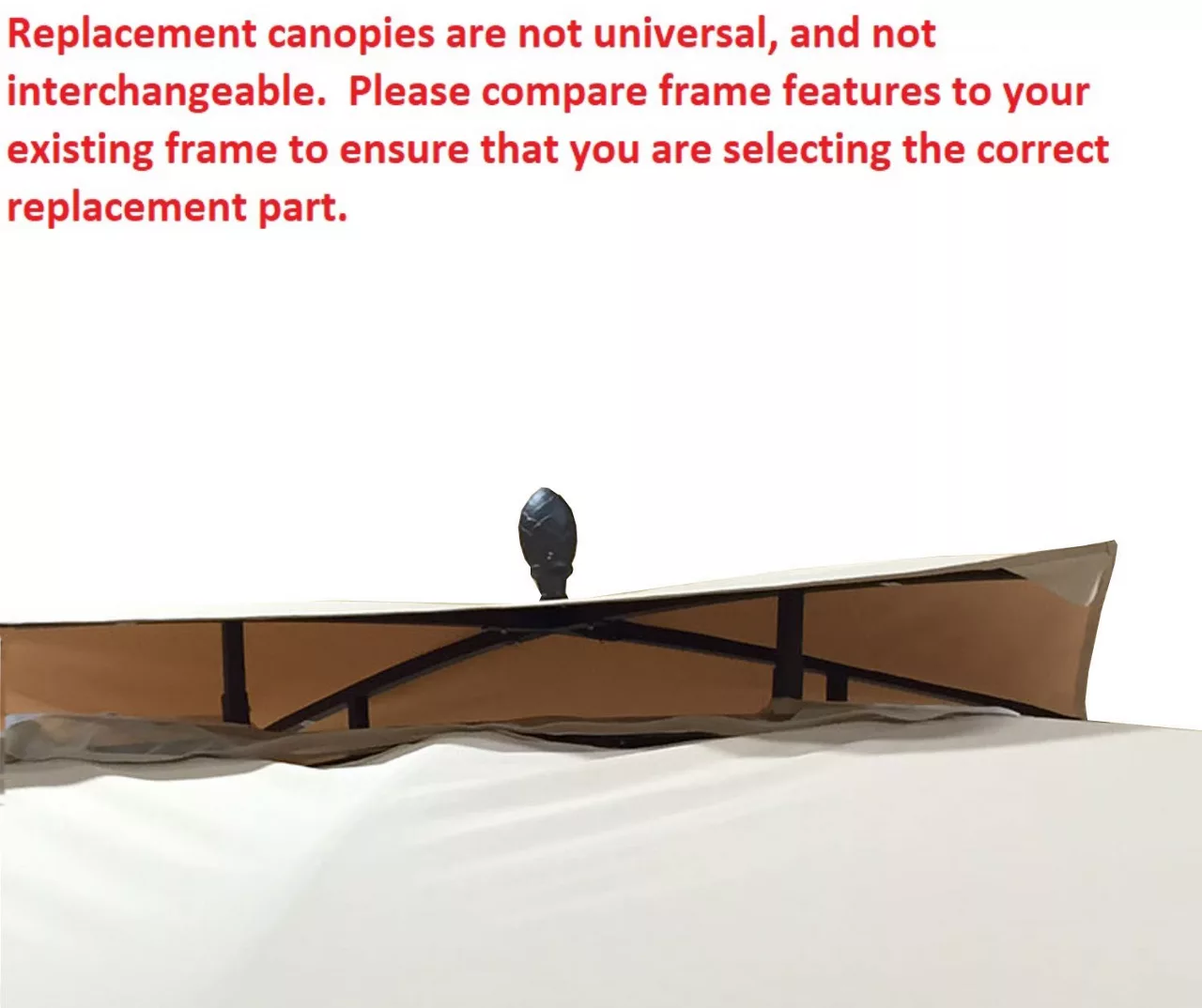 Riviera Sonoma Gazebo Beige Replacement Canopy - Image 4