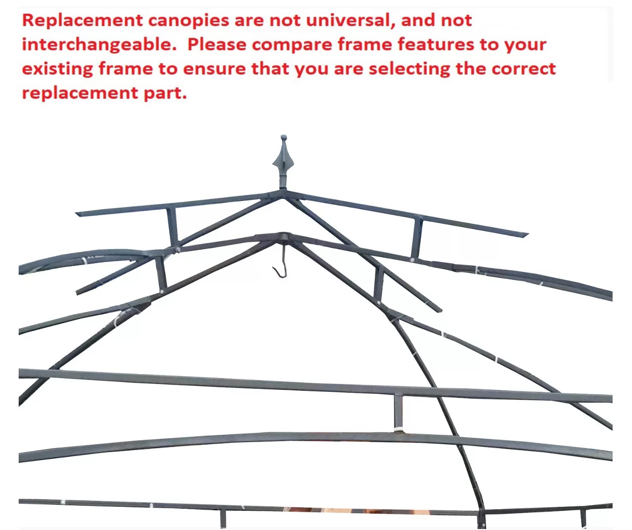 Newport Gazebo Replacement Riplock Canopy - Image 8