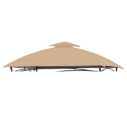 Dome Top Grill Gazebo Beige Replacement Canopy