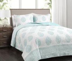 Leaf Teardrop Quilt Set