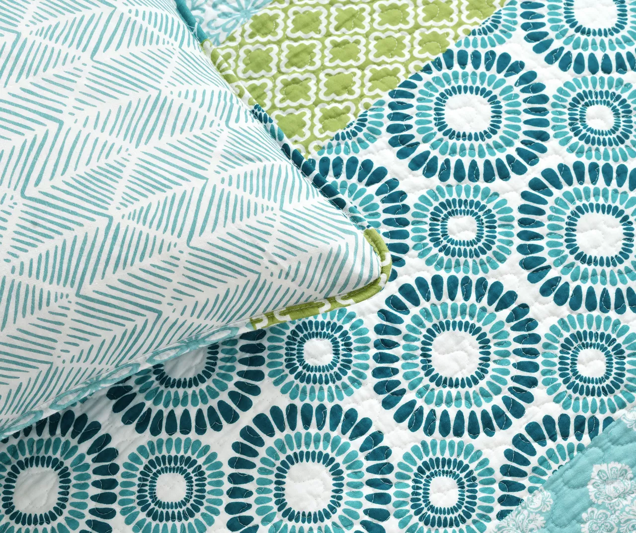 Bohemian Stripe Reversible 3-Piece Quilt Set - Image 11