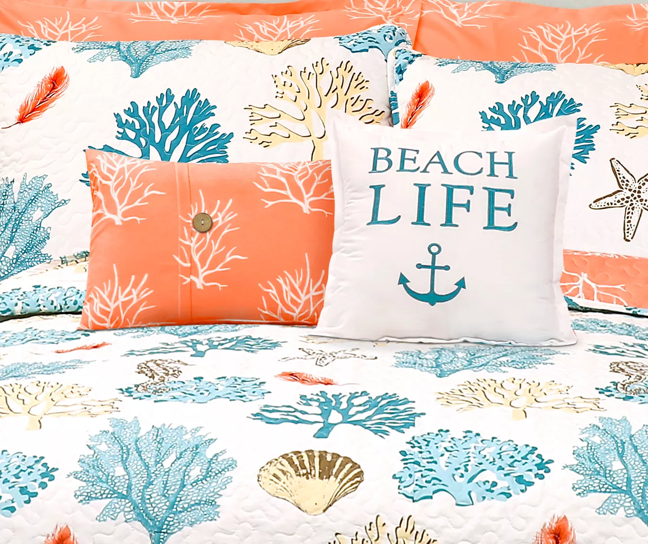 Coastal Reef Reversible Quilt Set - Image 3