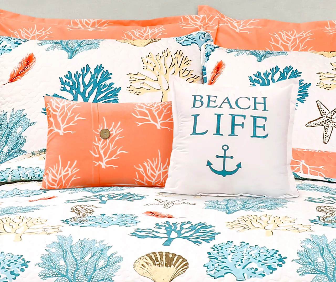 Coastal Reef Reversible Quilt Set - Image 6