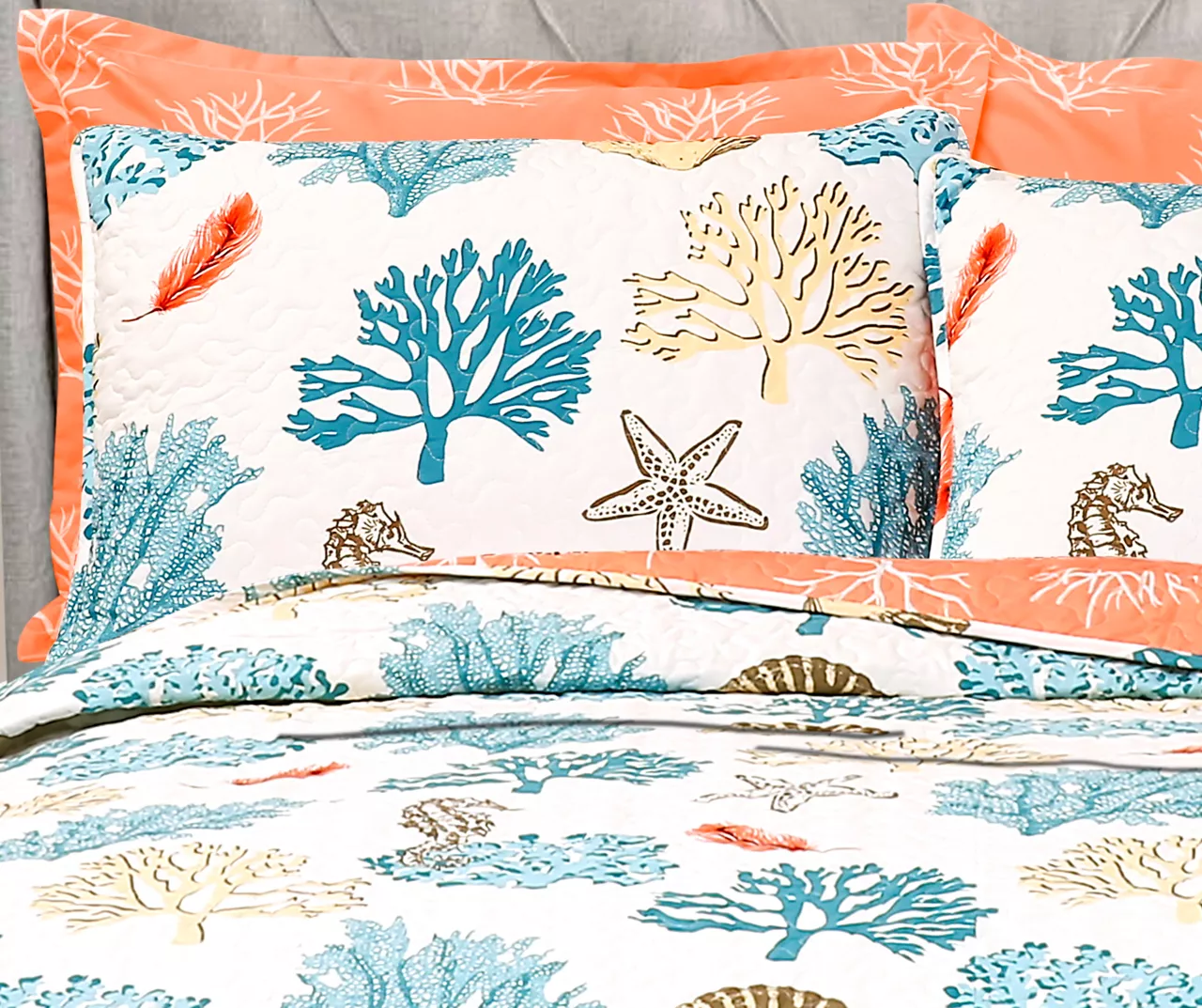 Coastal Reef Reversible Quilt Set - Image 7