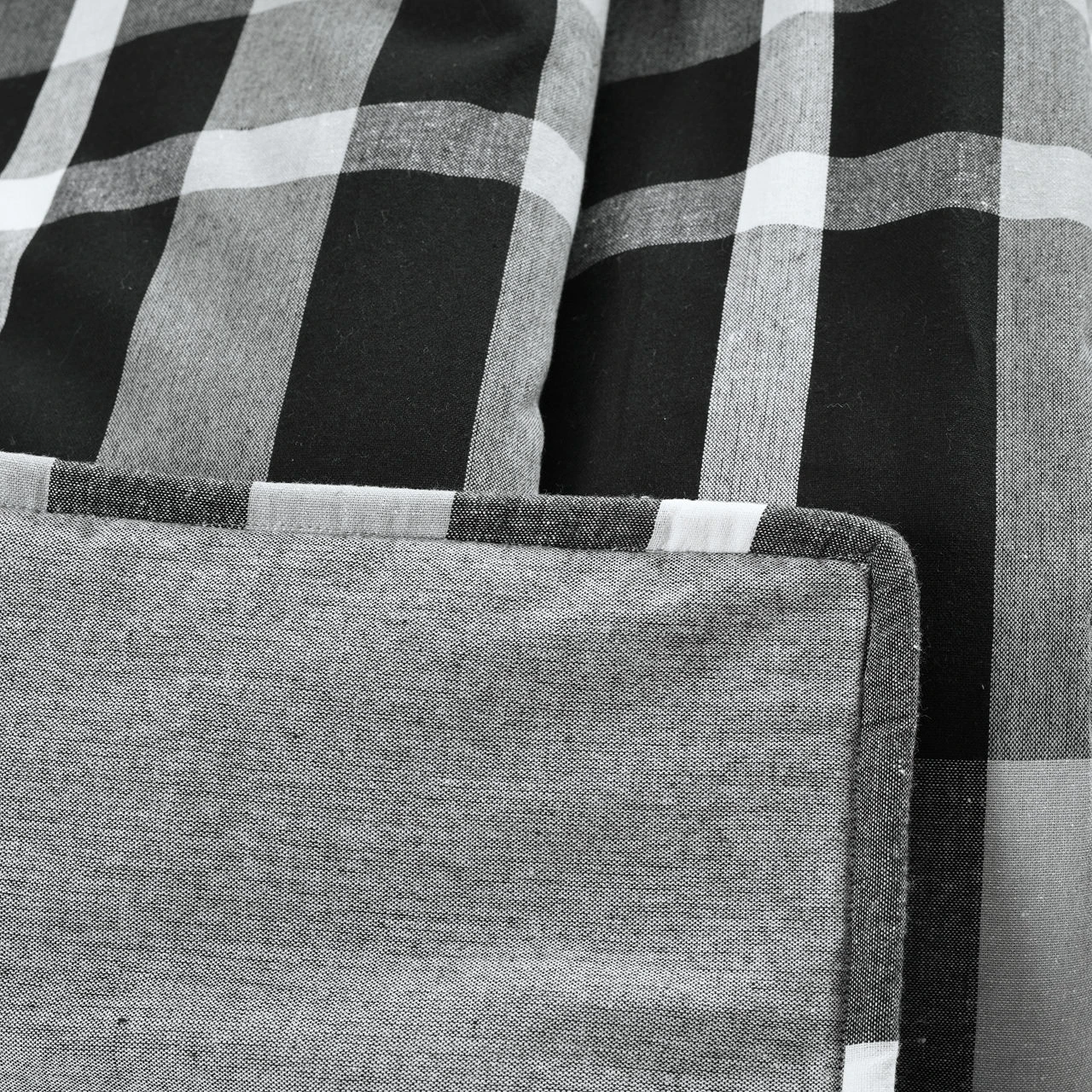 Black & White Farmhouse Plaid Throw, (50" X 60") - Image 7