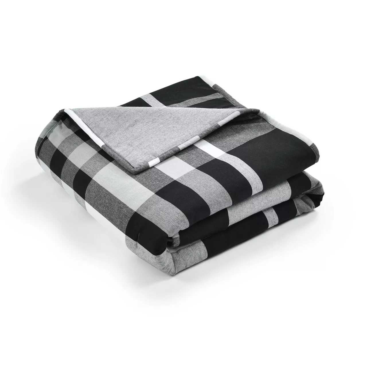 Black & White Farmhouse Plaid Throw, (50" X 60") - Image 5