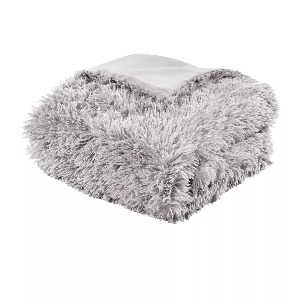 Emma Light Gray Faux Fur Throw, (50" X 60") - Image 5