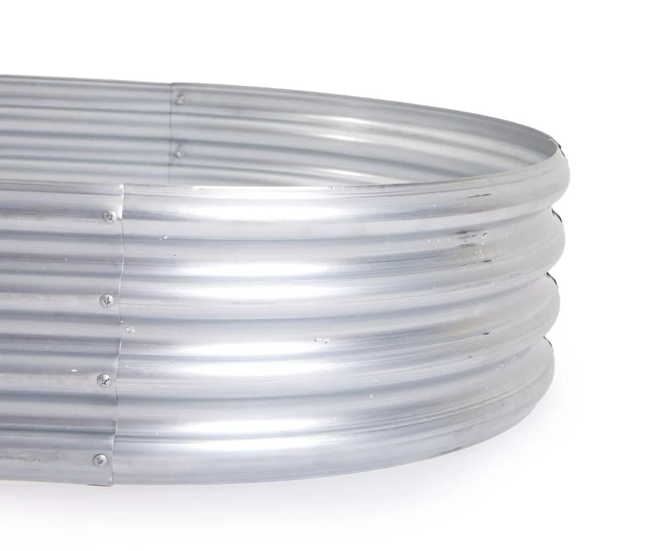 70.9" Oval Galvanized Raised Garden Bed - Image 2