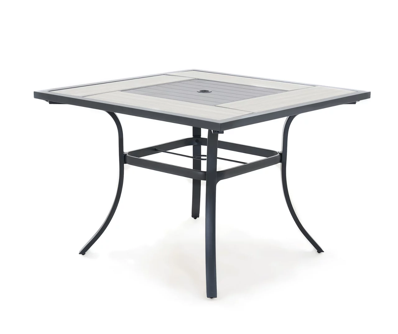 Rome Wood Look Tile Patio Dining Table