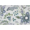 Gray & Blue Florabella Doormat, (18" X 30")