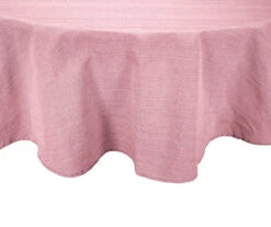 Cuisinart Bossanova Red Texture-Stripe Fabric Tablecloth
