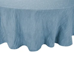 Cuisinart Corsair Blue Texture-Stripe Fabric Tablecloth