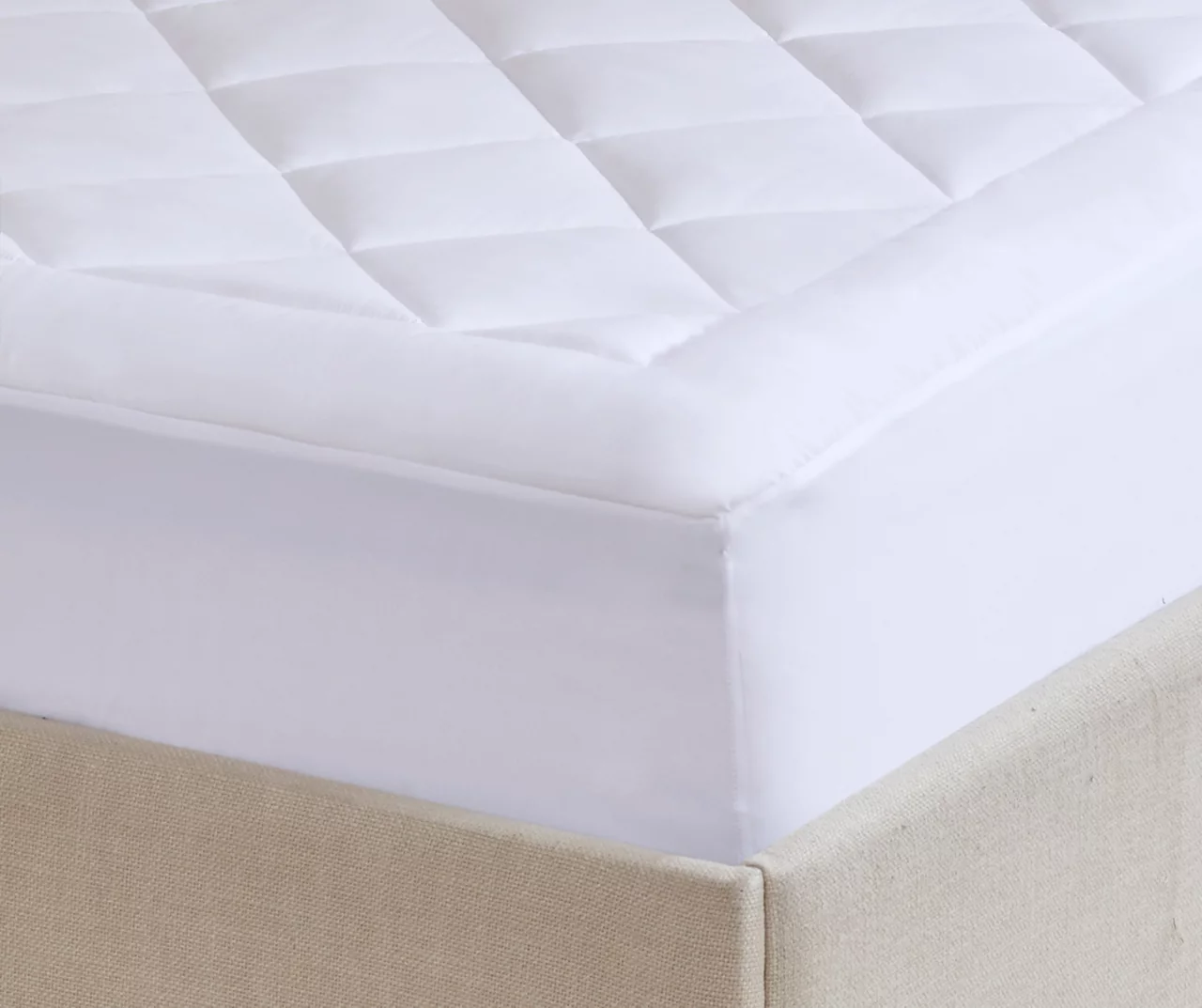 Harmony White Waterproof Full Mattress Pad - Image 3