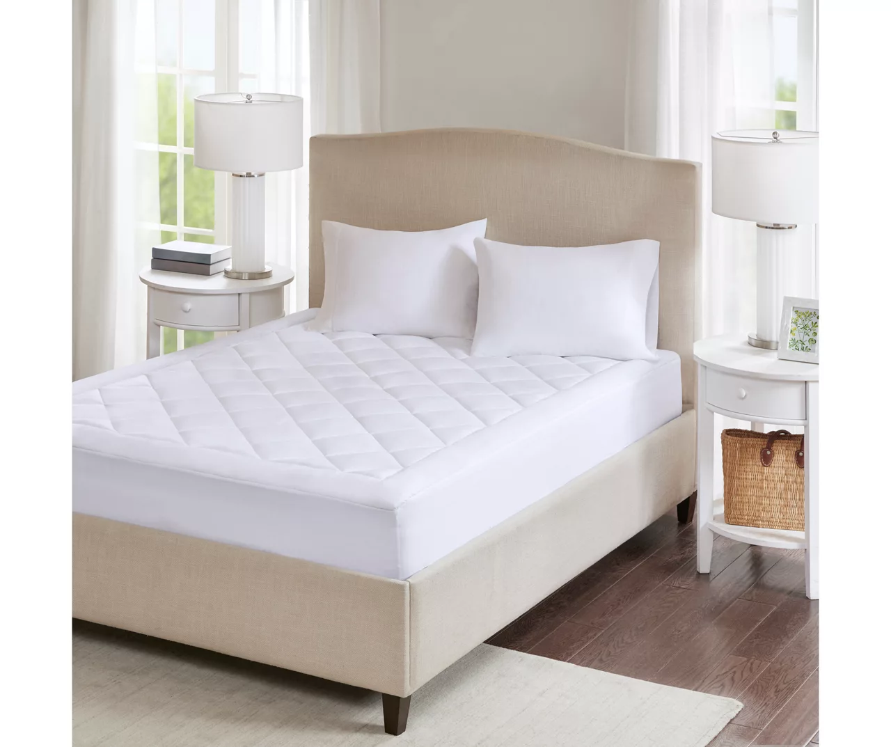 Harmony White Waterproof Full Mattress Pad