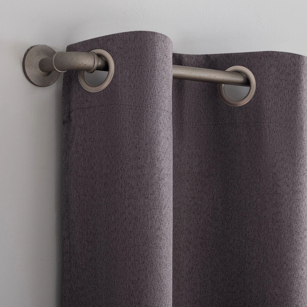 Baylor Dusty Fig Room-Darkening Grommet 4-Piece Curtain Panel Set, (84") - Image 6