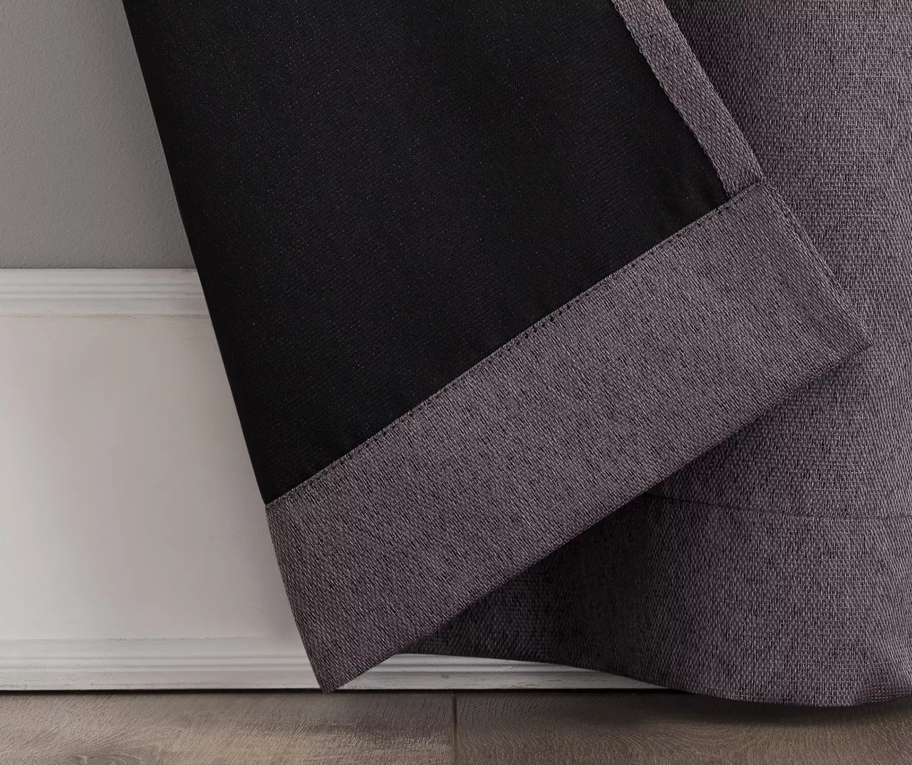 Baylor Dusty Fig Room-Darkening Grommet 4-Piece Curtain Panel Set, (84") - Image 7