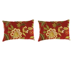 Alberta Salsa Outdoor Throw Pillows, 2-Pack