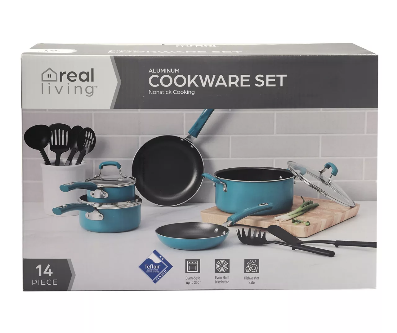 Non-Stick 14-Piece Rivet Handle Cookware Set - Image 4