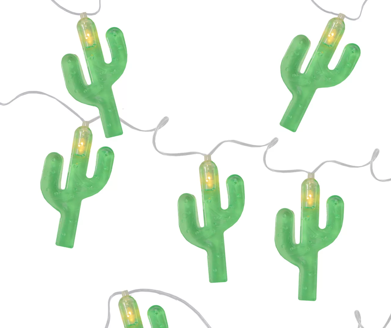 Northlight Green Cactus LED Wide Angle Light Set, 10-Lights - Image 3