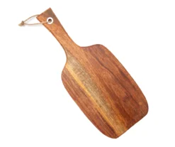 16.5" X 6.75" Acacia Wood Handle Cutting Board