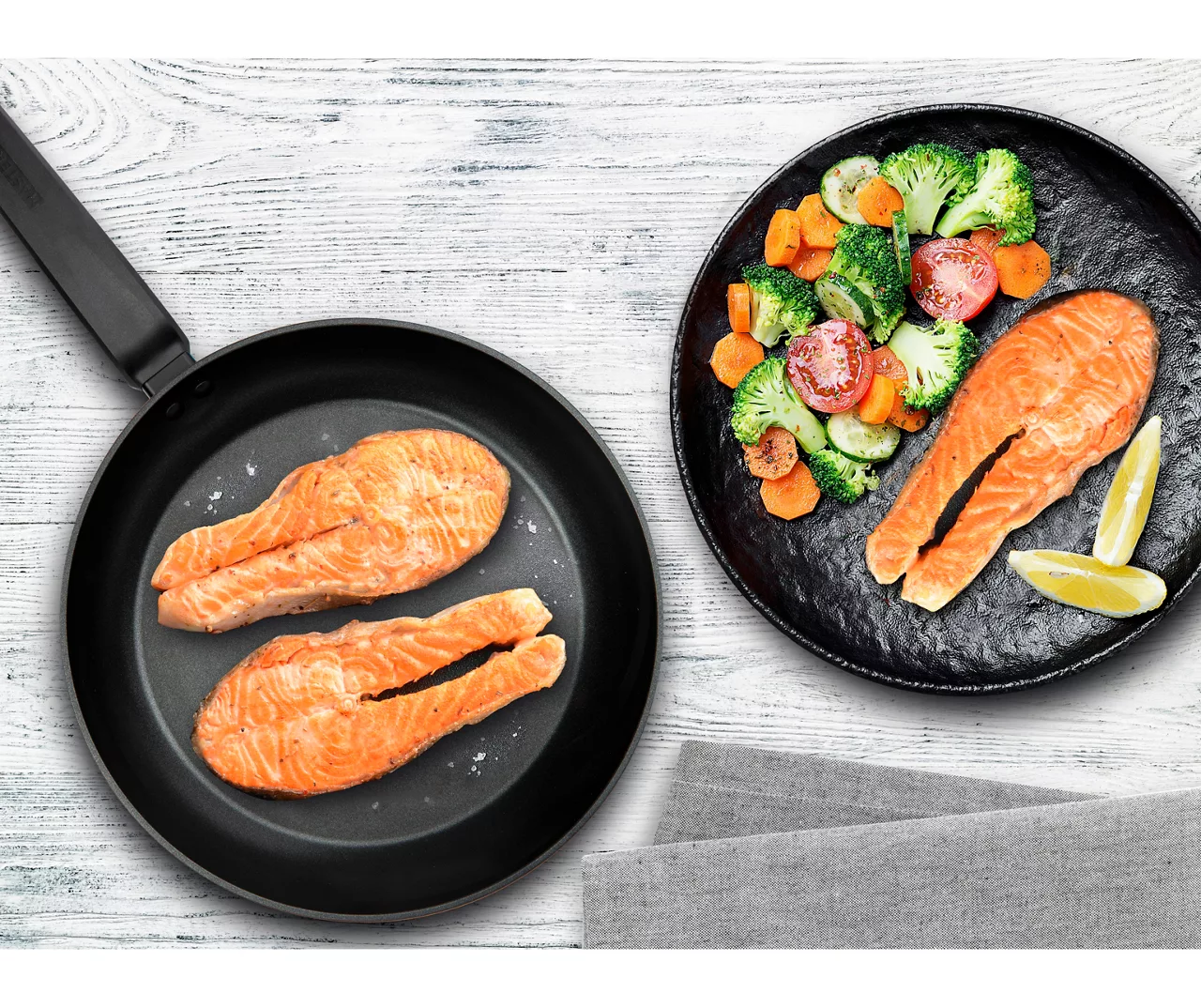 Masterpan 11" Black Ultimate Non-Stick Aluminum Fry Pan - Image 6