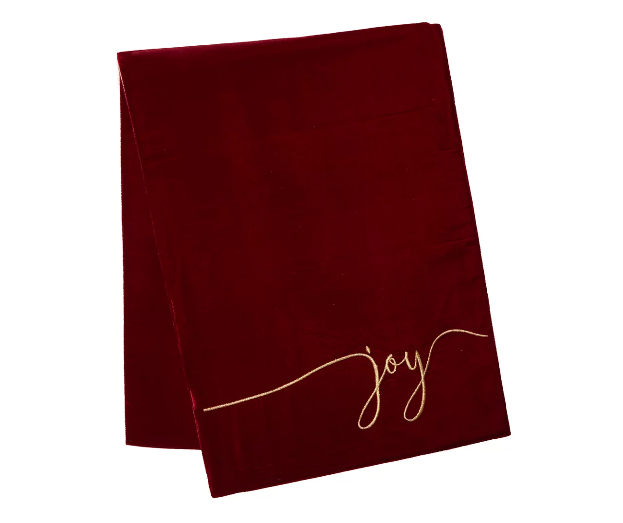"Joy" Red Table Runner