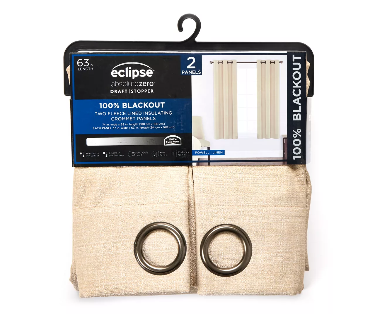 Eclipse Powell Blackout Grommet Curtain Panel Pair - Image 7