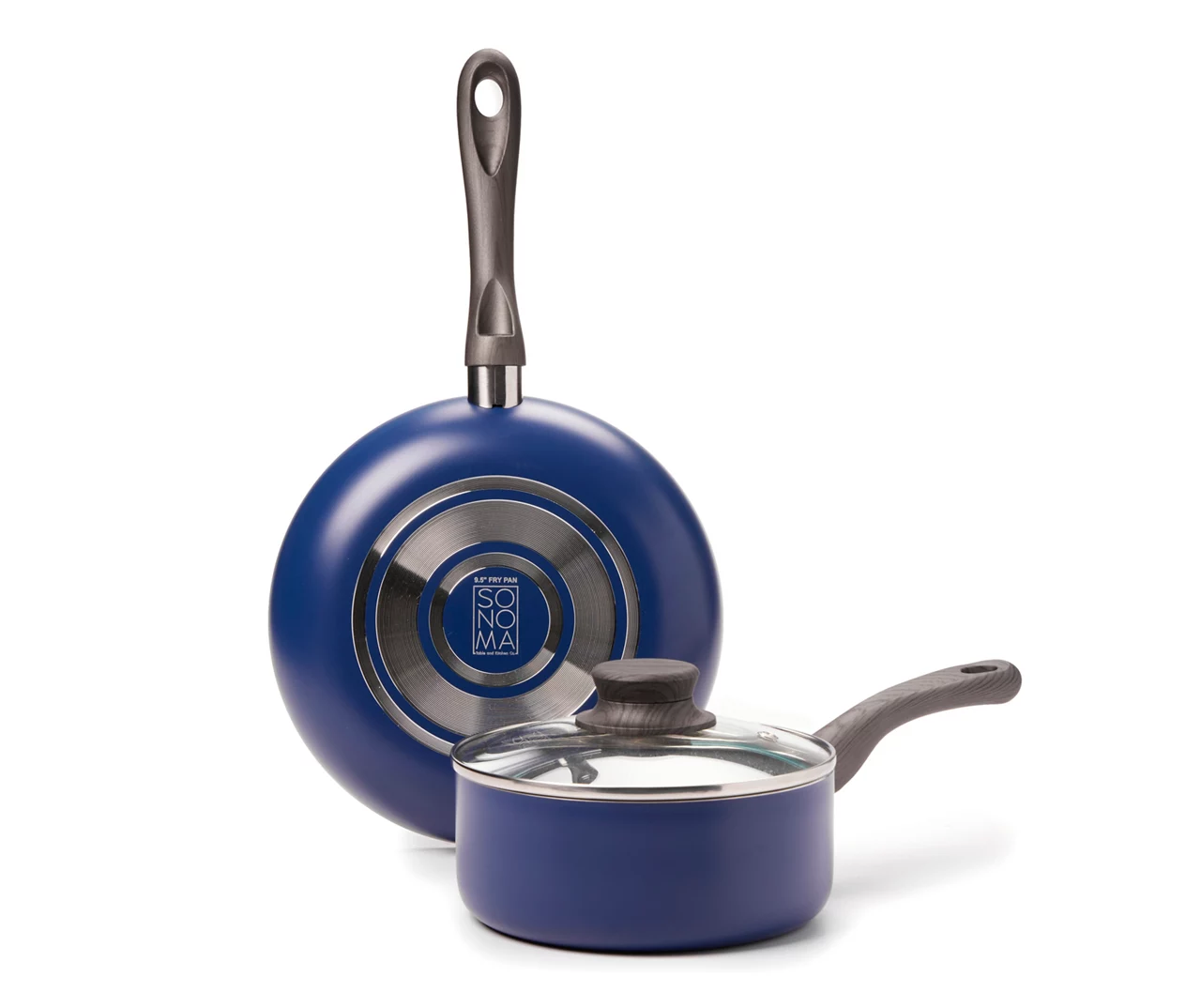 Navy 9.5" Fry Pan & Sauce Pan Set - Image 2