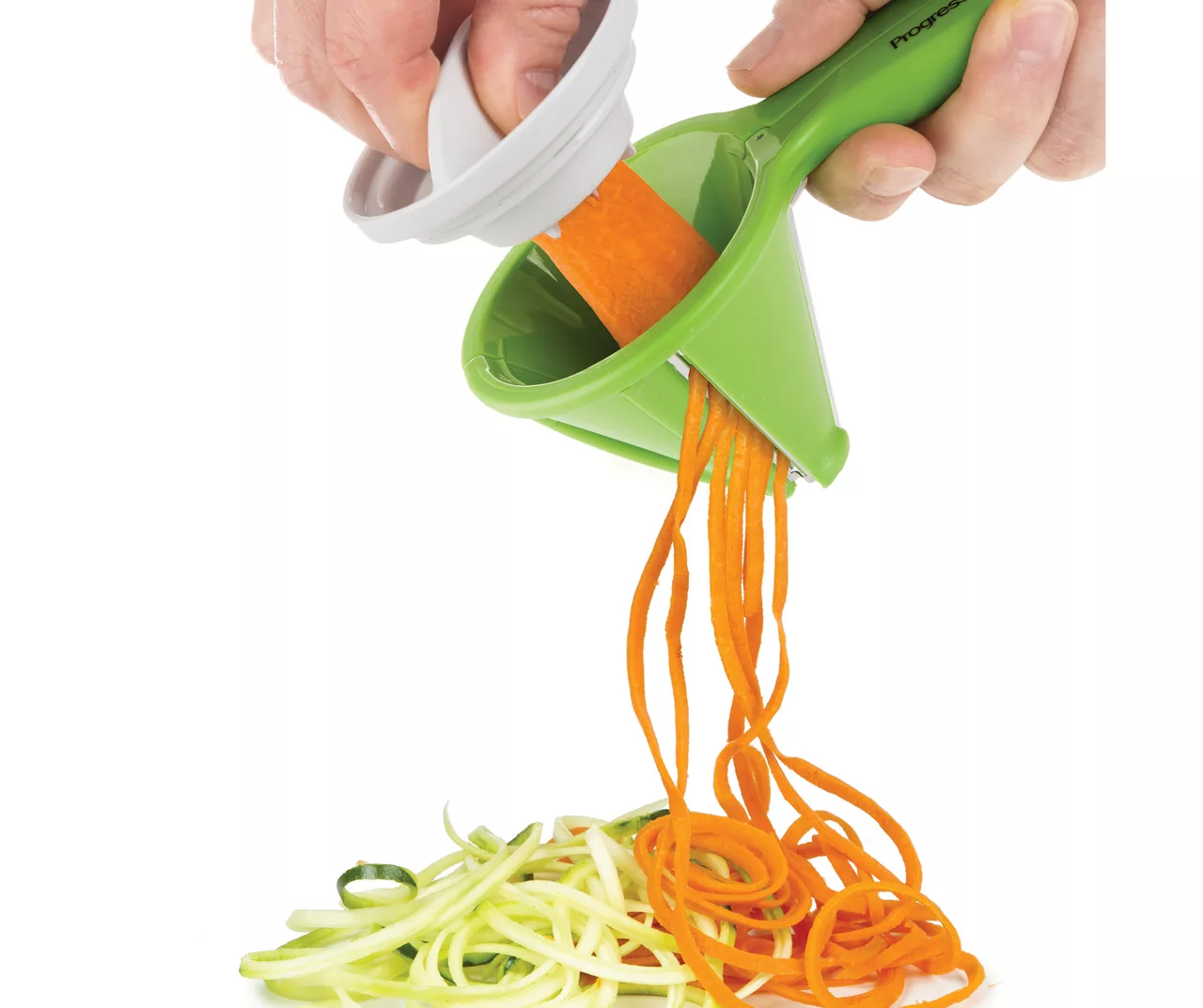 Green Veggie Spiralizer With Handle - Image 2