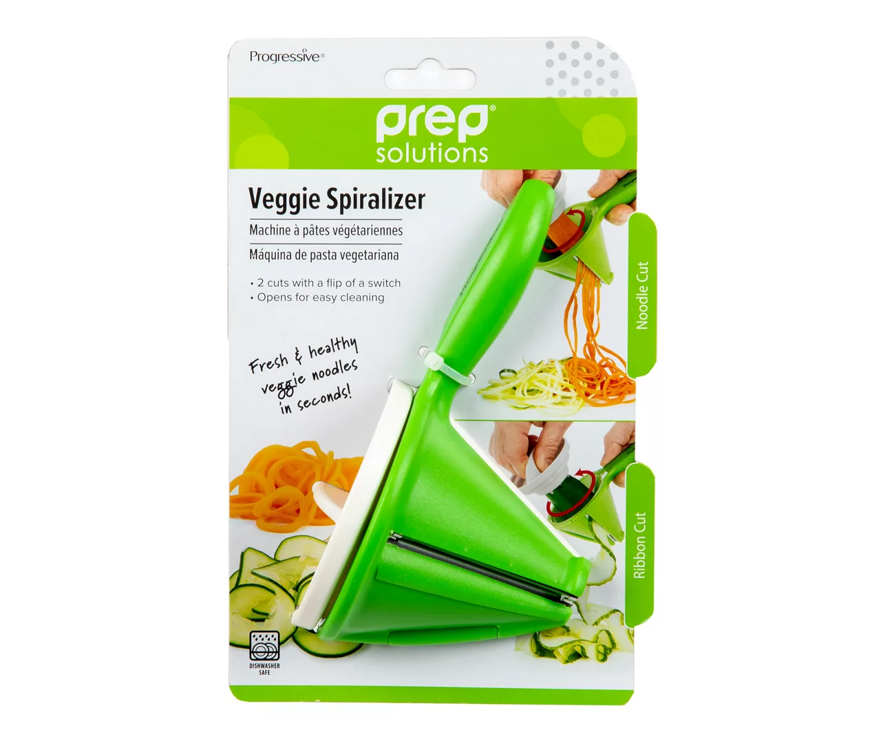 Green Veggie Spiralizer With Handle - Image 4