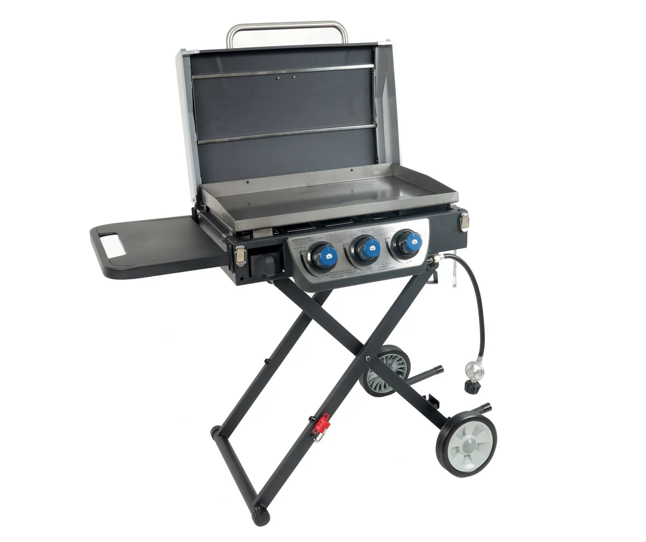 3-Burner Folding Gas Griddle With Lid - Image 2