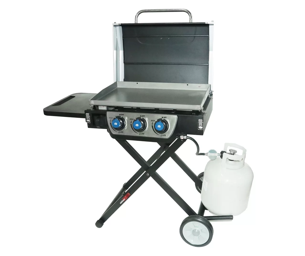3-Burner Folding Gas Griddle With Lid - Image 11