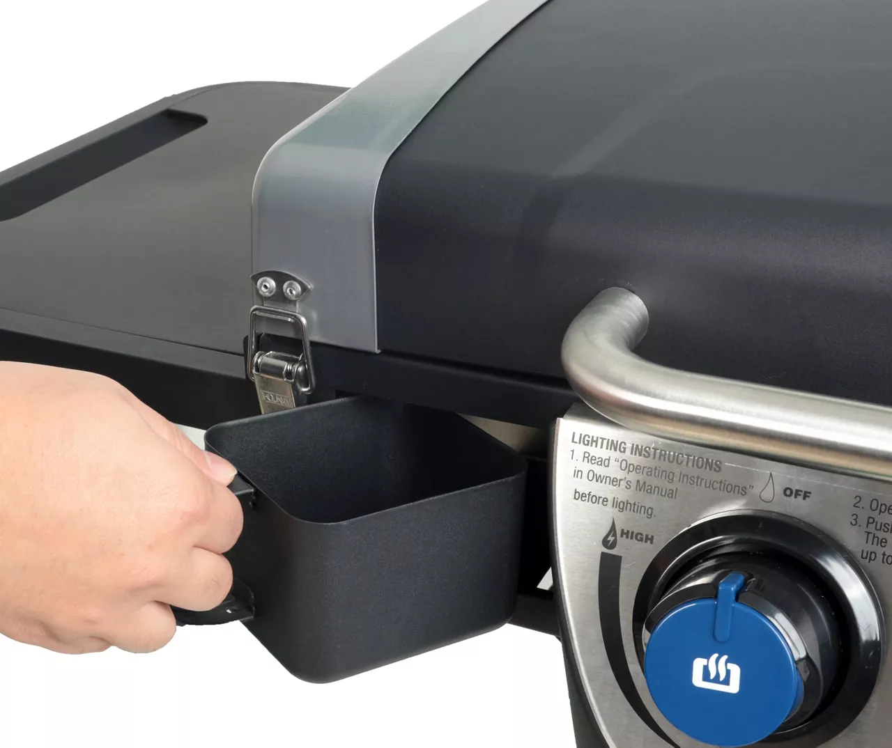 3-Burner Folding Gas Griddle With Lid - Image 6