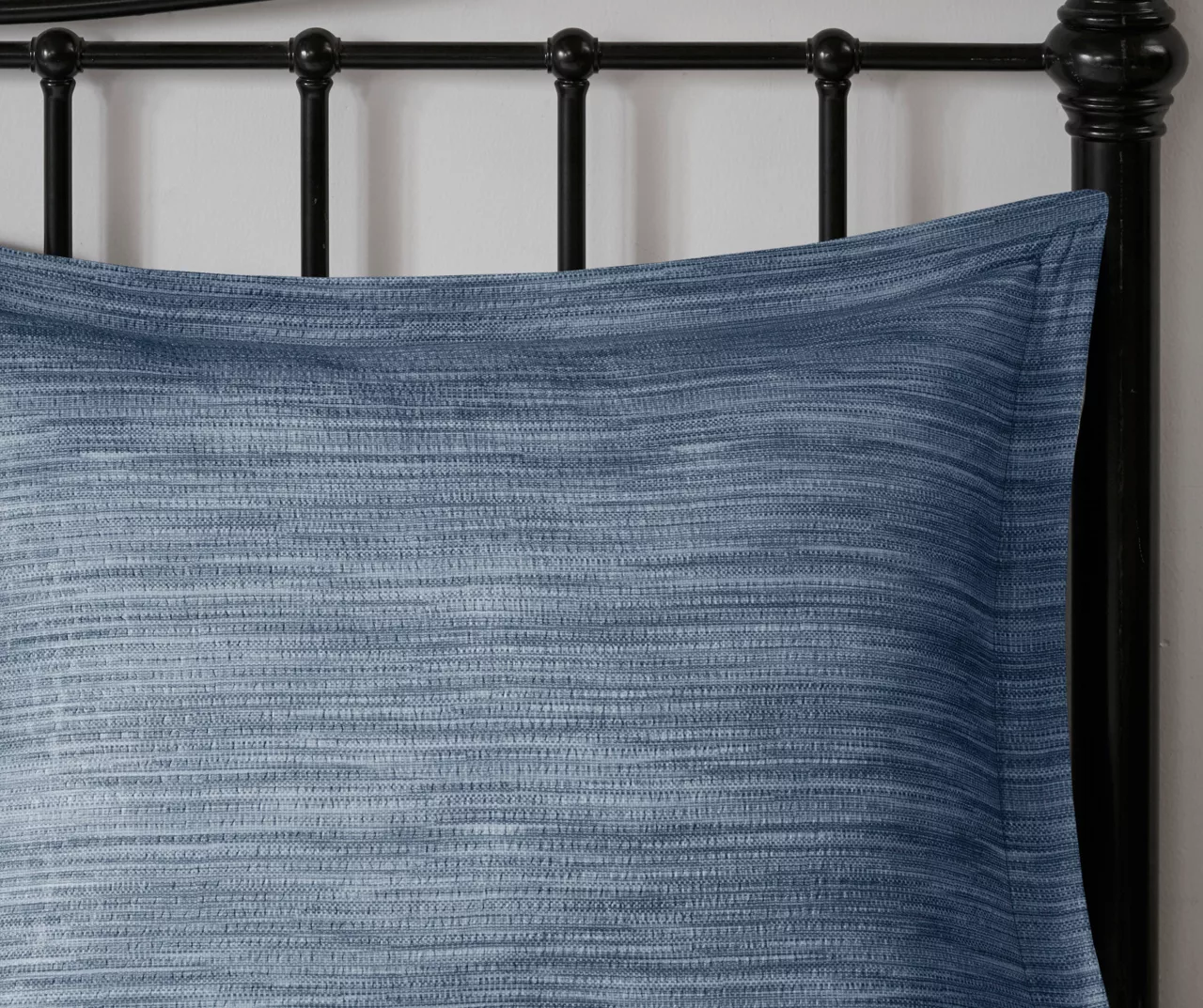 Kelan Navy Streak Patchwork Seersucker California King 7-Piece Comforter Set - Image 9