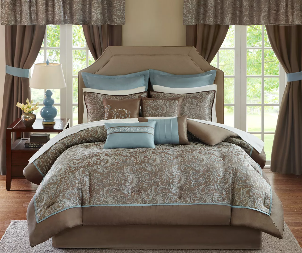 Isabella Paisley Room-in-a-Bag 24-Piece Bedroom Set - Image 4