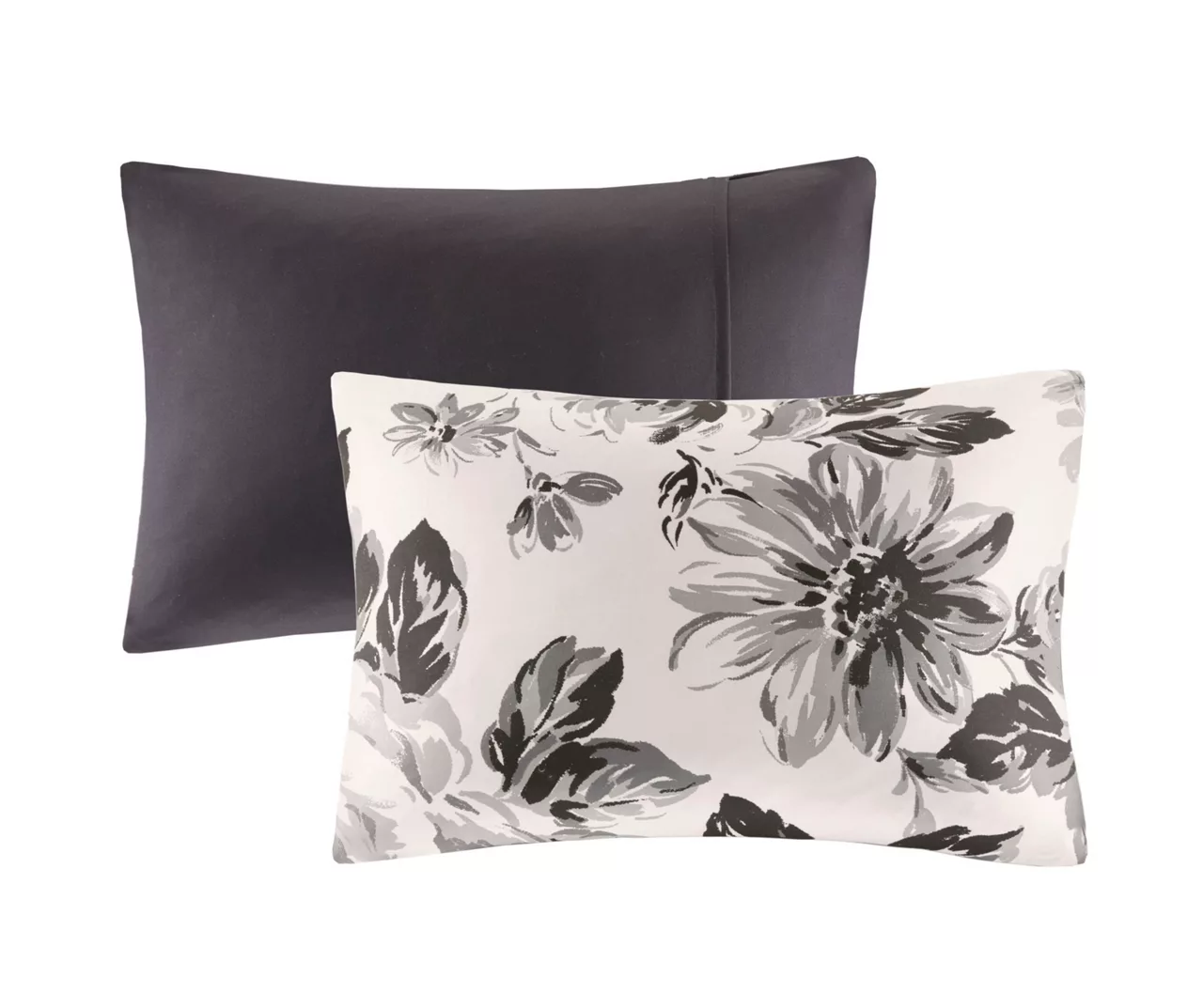 Hannah White & Black Floral Duvet Cover Set - Image 4