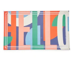 "Hello" Big Lettering Doormat, (18" X 30")