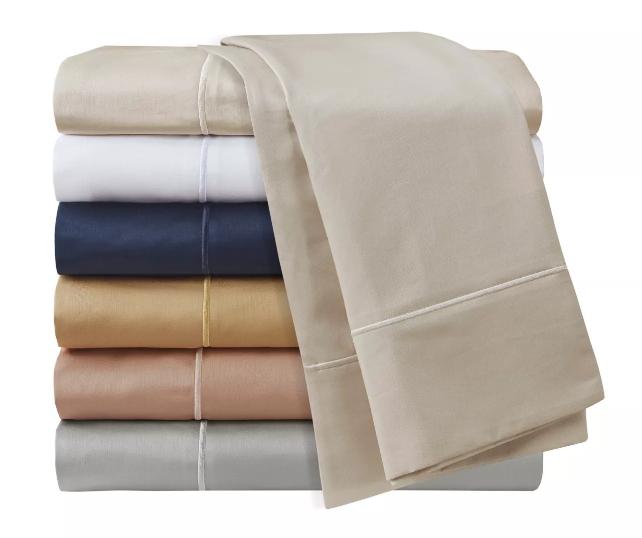 White 600-Thread Count Pima Cotton King 4-Piece Sheet Set - Image 11