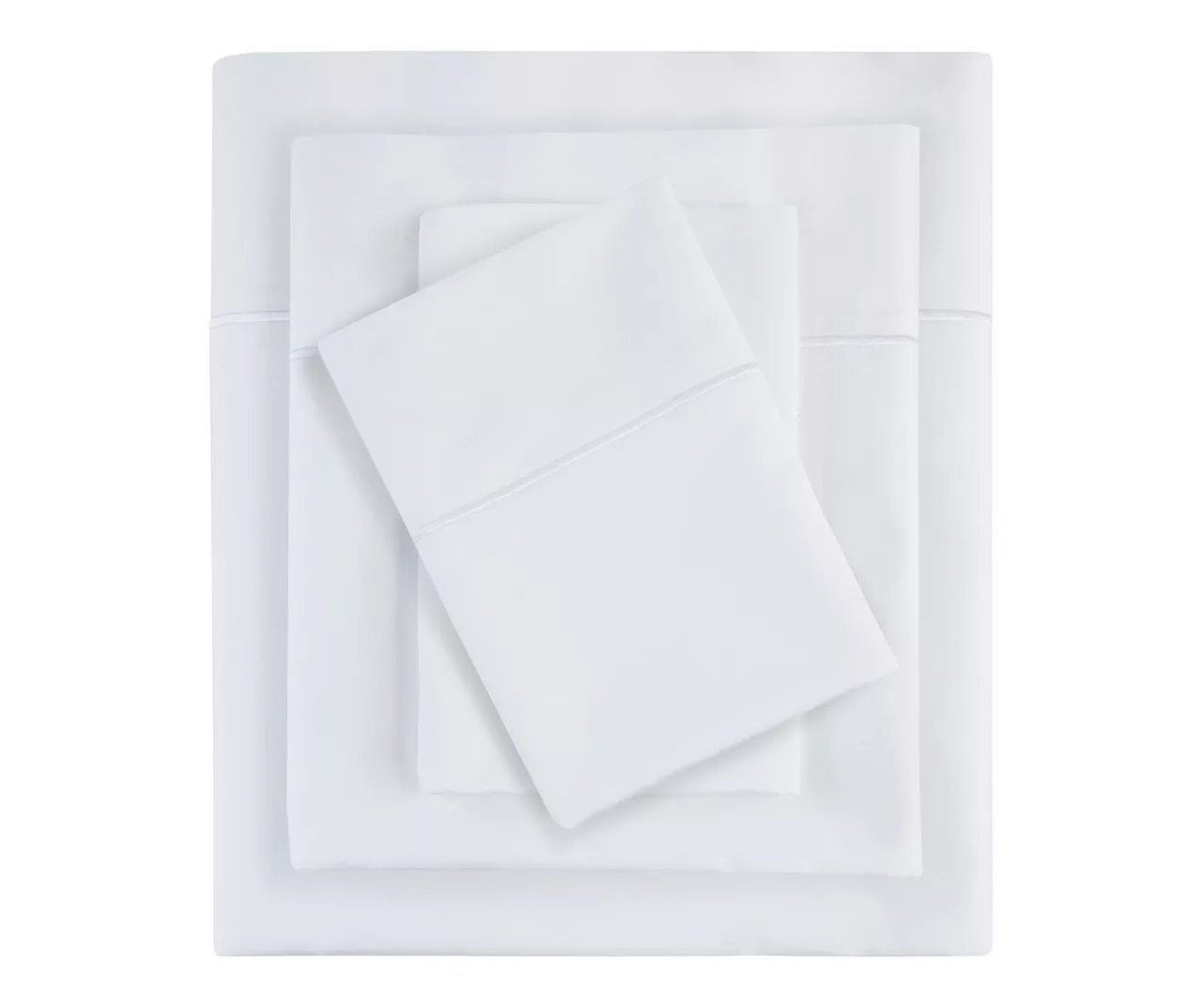 White 600-Thread Count Pima Cotton King 4-Piece Sheet Set - Image 4