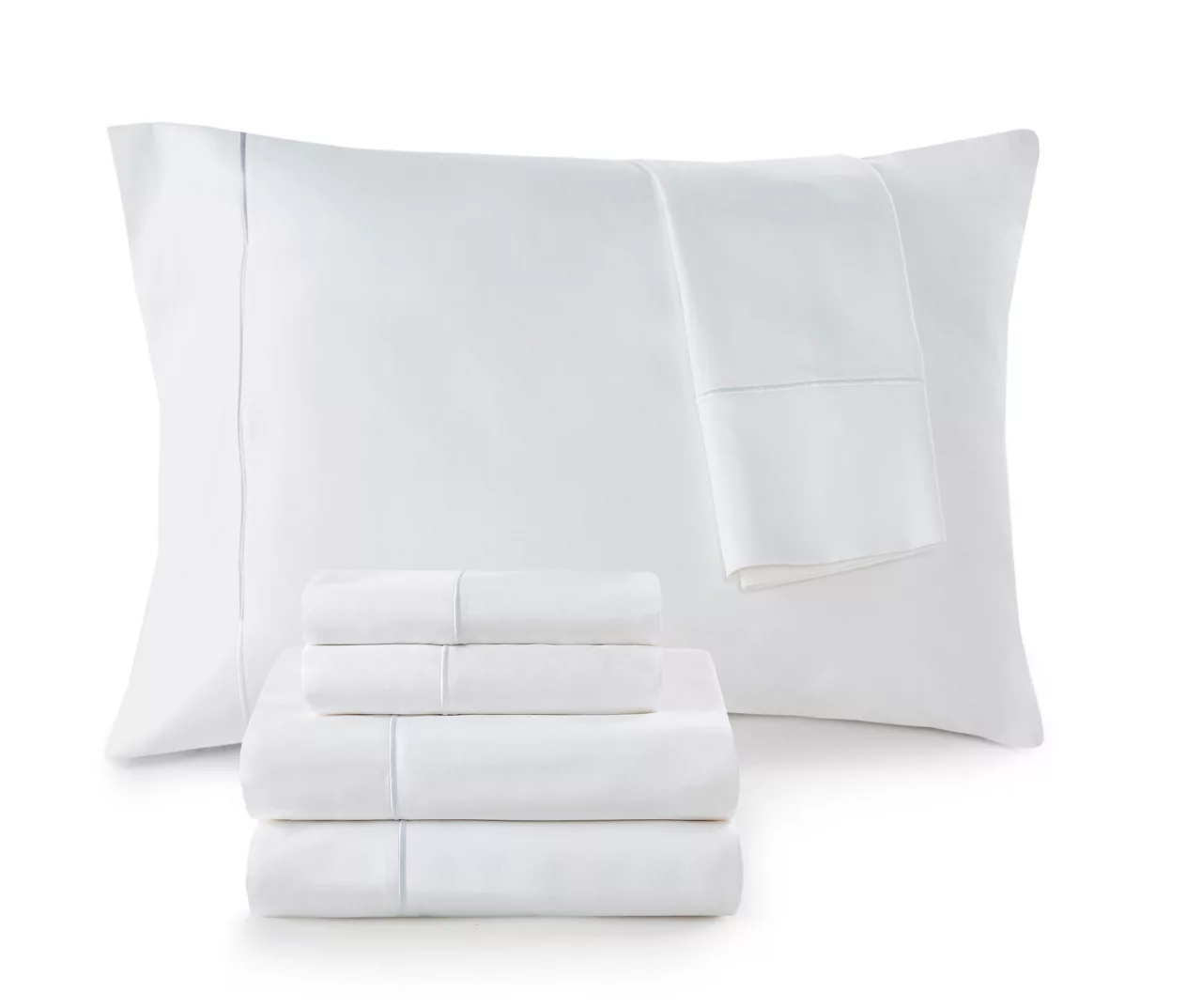 White 600-Thread Count Pima Cotton King 4-Piece Sheet Set - Image 5