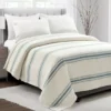 Lush Decor Farmhouse Stripe Quilted Coverlet