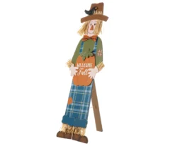48" Scarecrow & "Welcome Fall" Pumpkin Yard Stake