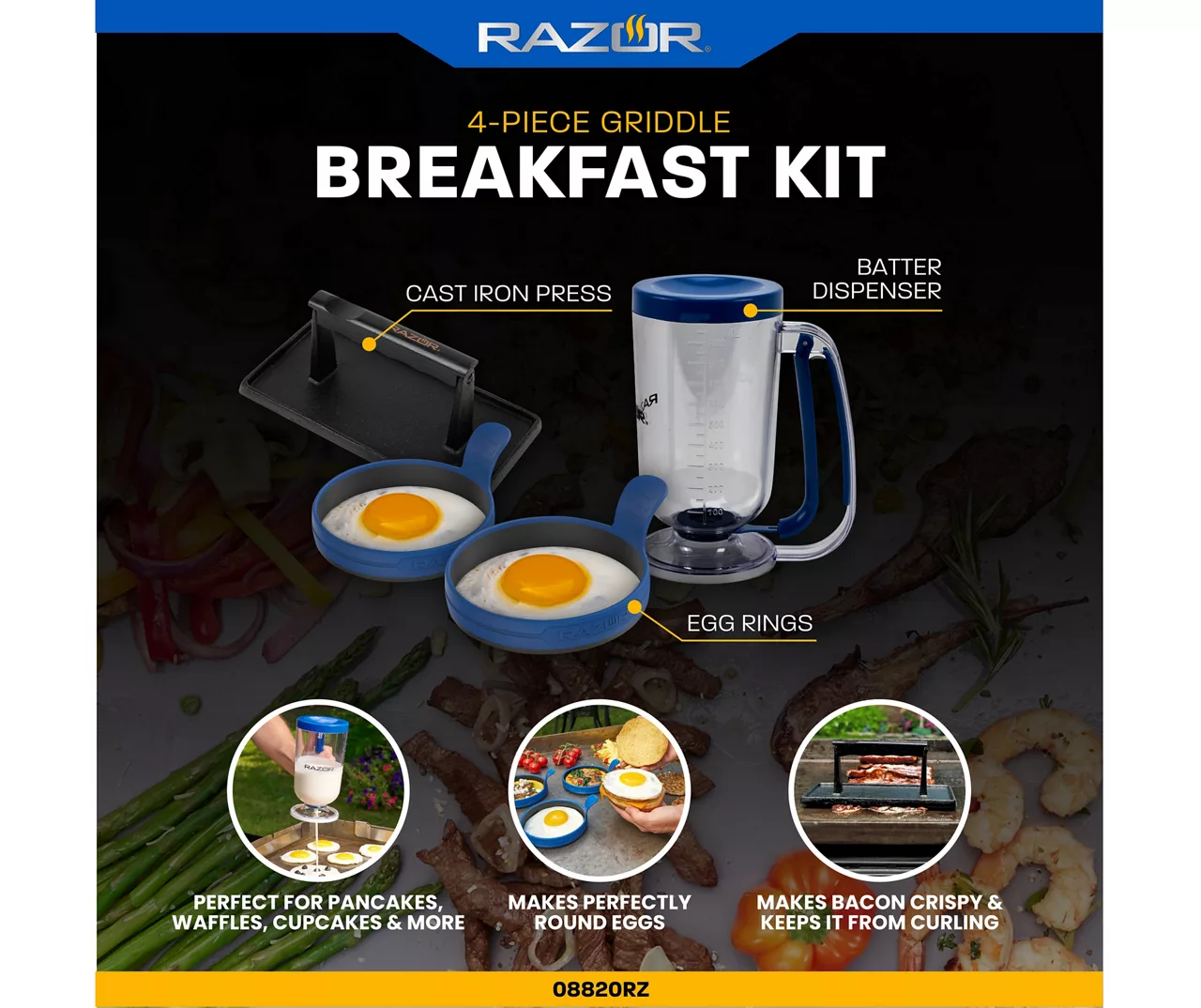 RAZOR 4-Piece Griddle Breakfast Kit - Image 9
