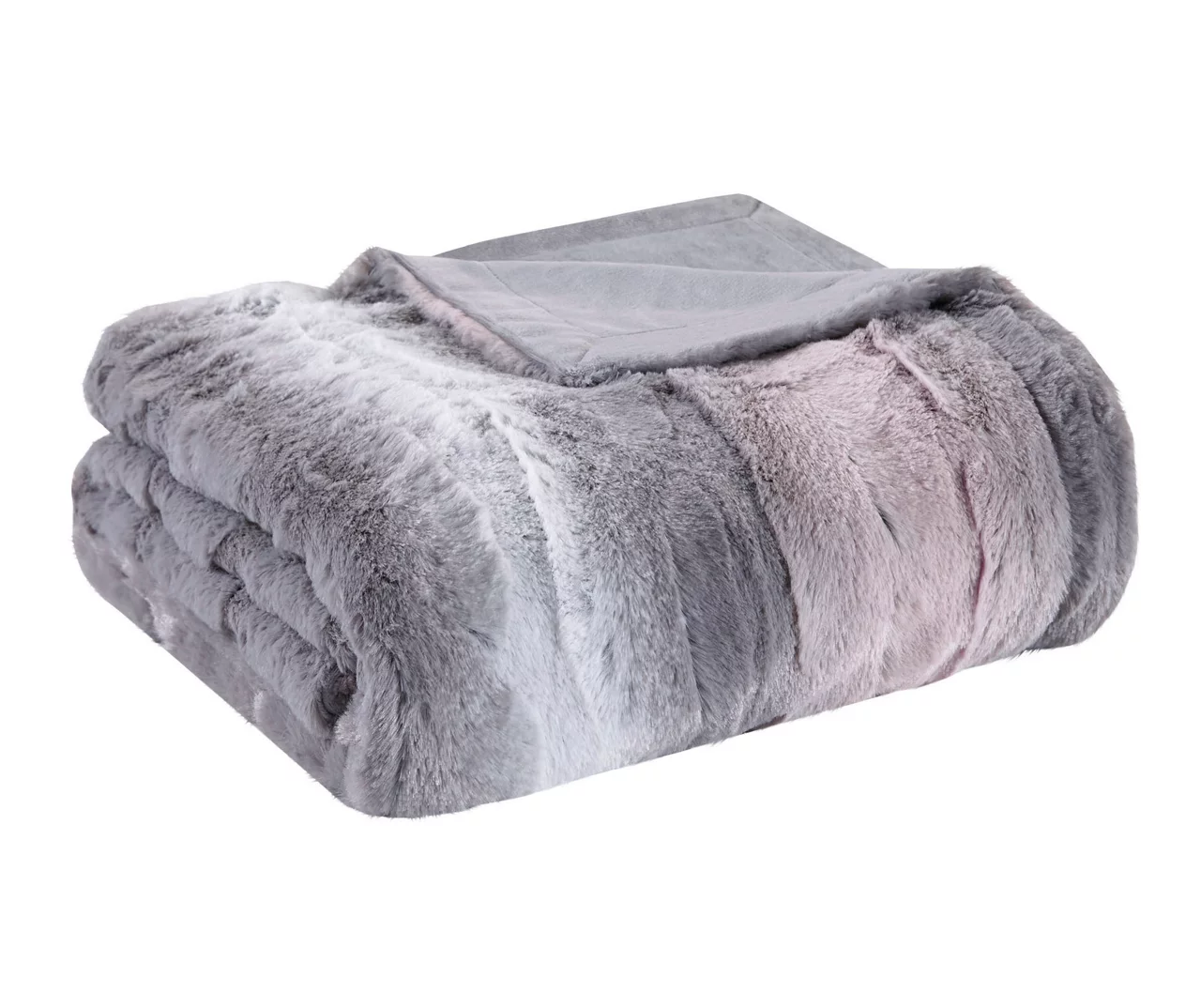 Marselle Stripe Oversize Faux Fur Throw, (60" X 70") - Image 14