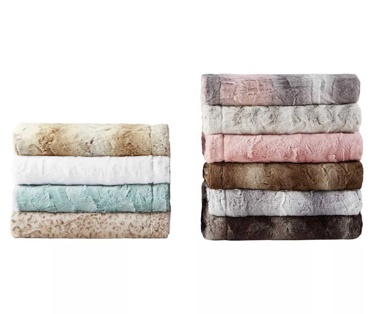 Marselle Stripe Oversize Faux Fur Throw, (60" X 70") - Image 17