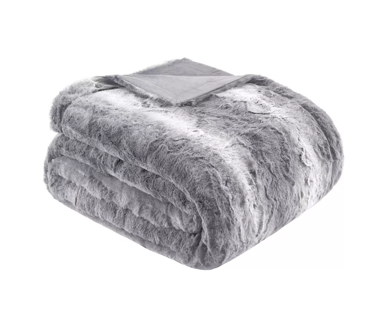 Marselle Stripe Oversize Faux Fur Throw, (60" X 70") - Image 8