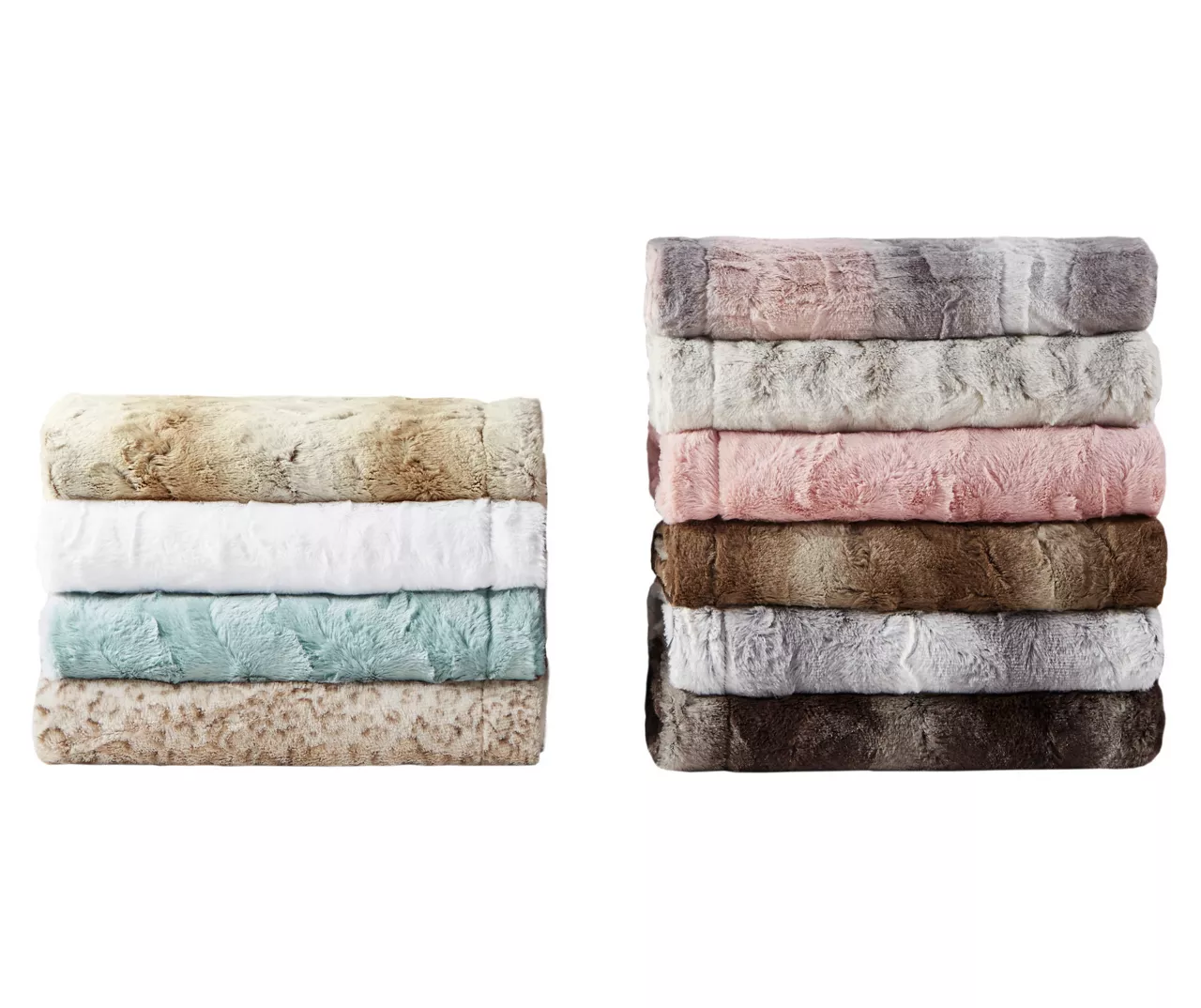 Marselle Stripe Oversize Faux Fur Throw, (60" X 70") - Image 11